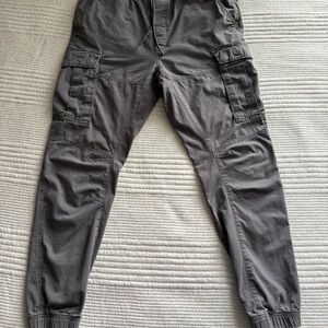 Sz L - H&M Slim Fit Gray Cargo Pants